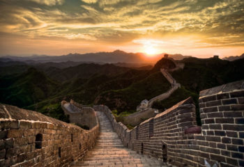 sunset-over-great-wall-of-china