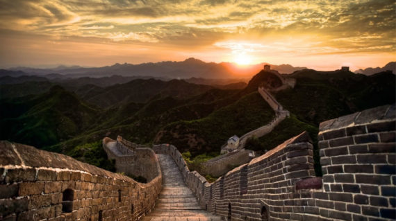 sunset-over-great-wall-of-china